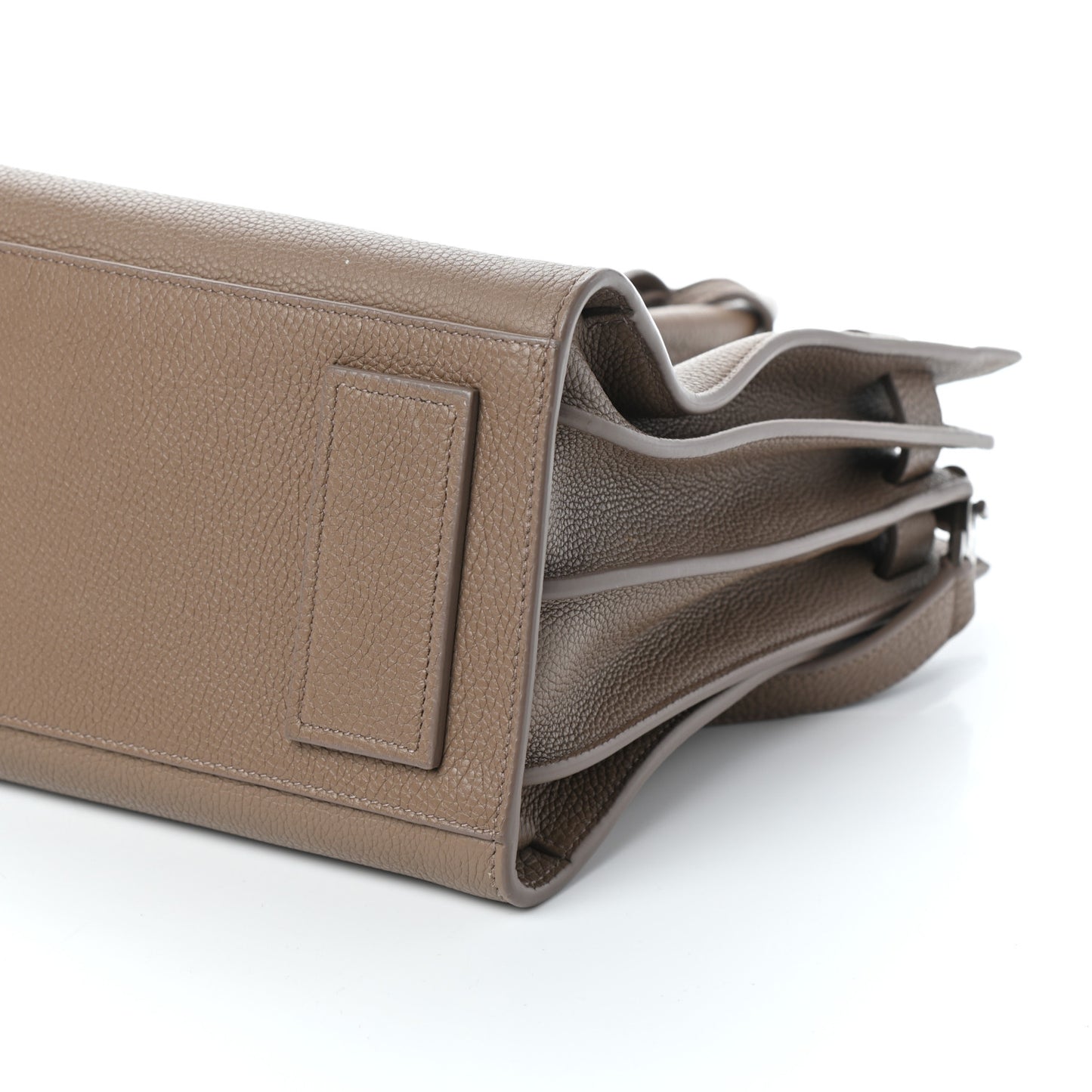 Grained Calfskin Small Supple Sac De Jour Taupe