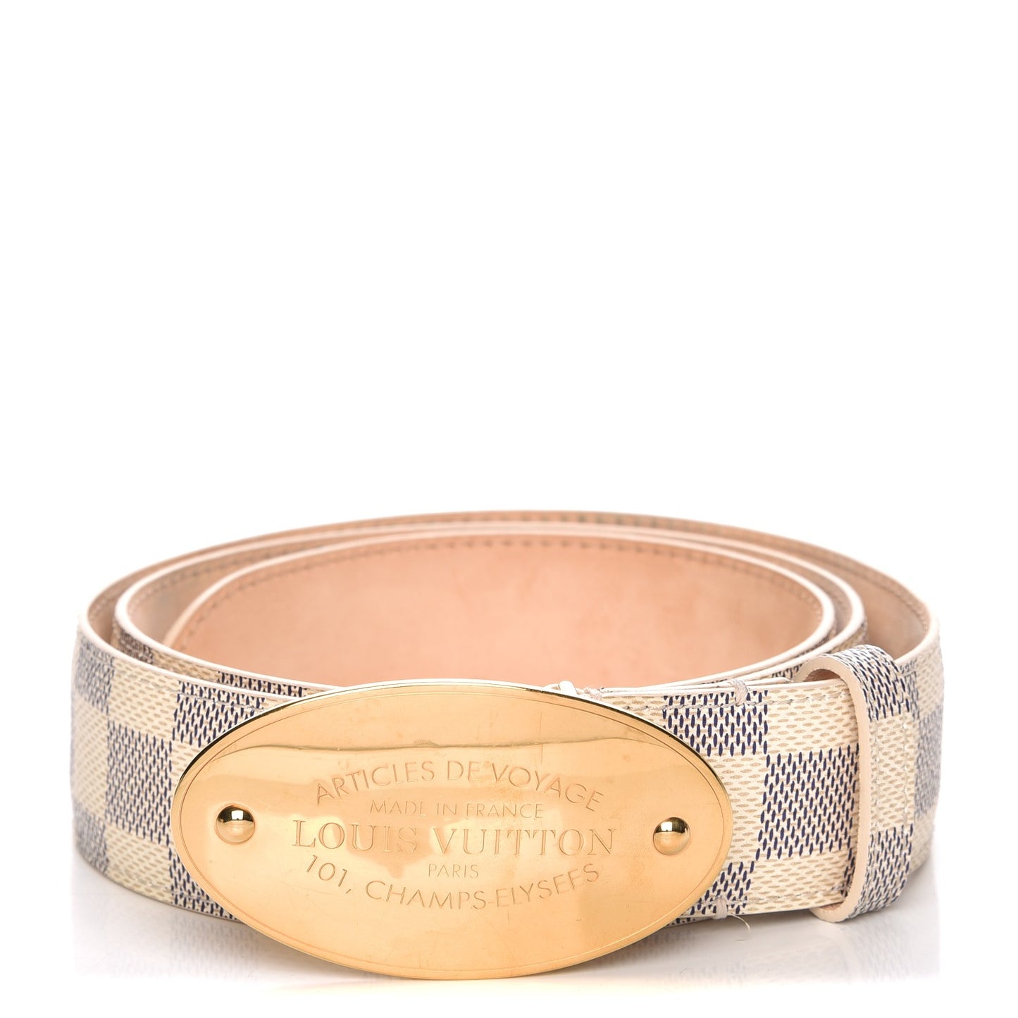 Damier Azur Voyage Belt 85 34