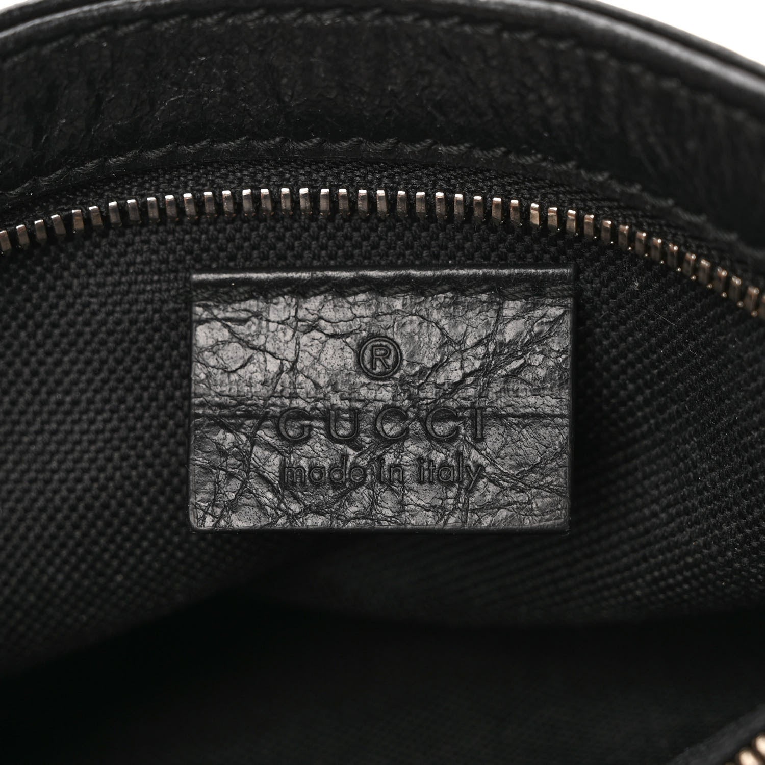 Gucci Fluffy Calfskin Morpheus Double Zip Belt Bag Black 6 of 9