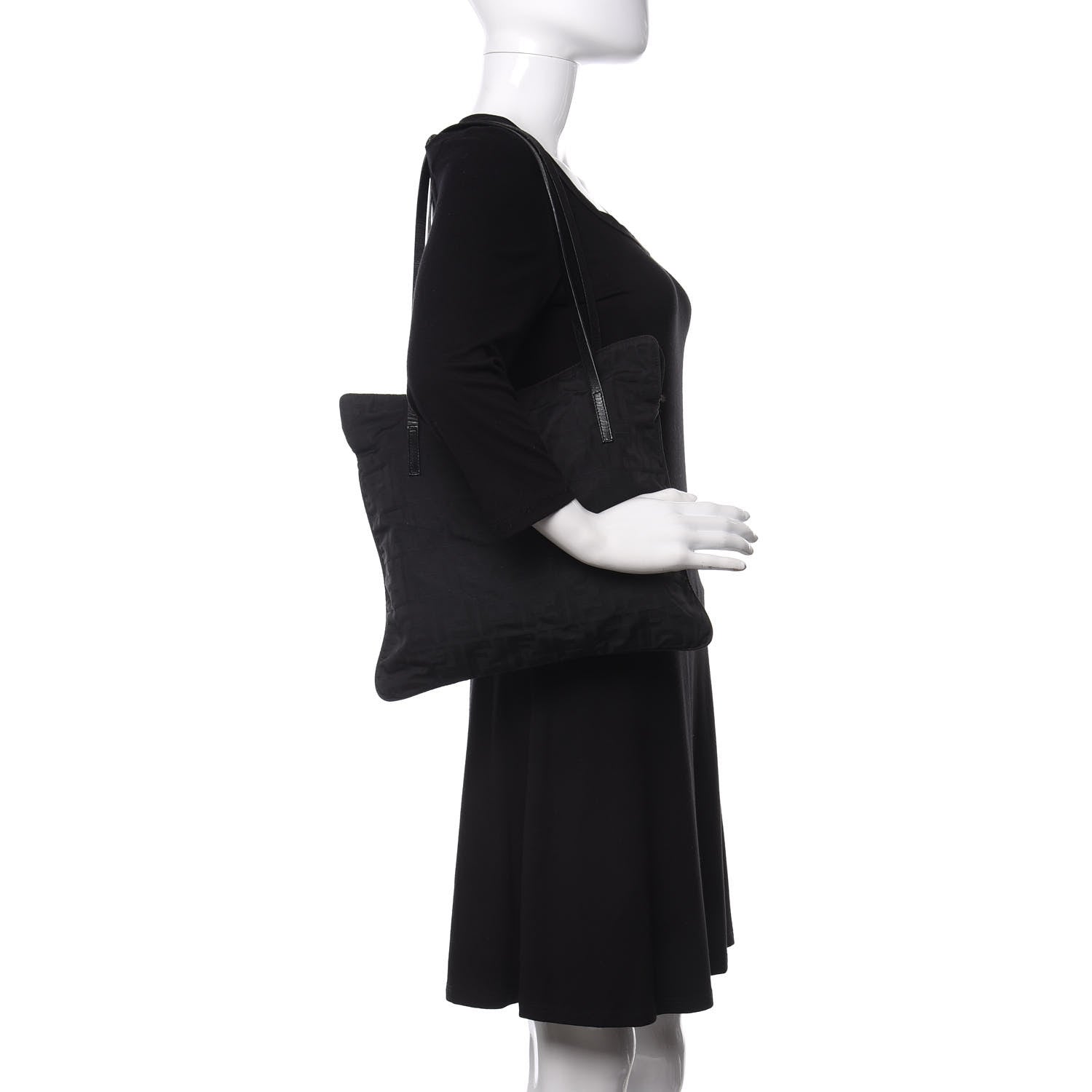 Fendi Zucca Tote Black 2 of 9