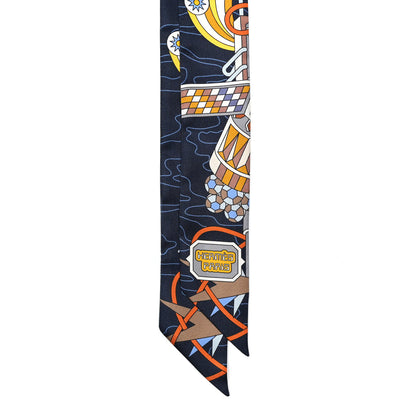 Hermes Silk Odyssey Twilly Marine Gold Ciel 2 of 4