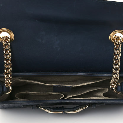 Gucci Soft Microguccissima Medium Emily Chain Shoulder Bag Blue 5 of 11