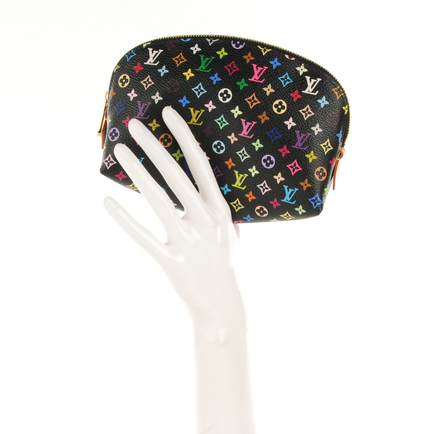 Monogram Multicolor Cosmetic Pouch Black Grenade