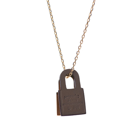 Hermes Swift O'Kelly Pendant Necklace Etain 5 of 7