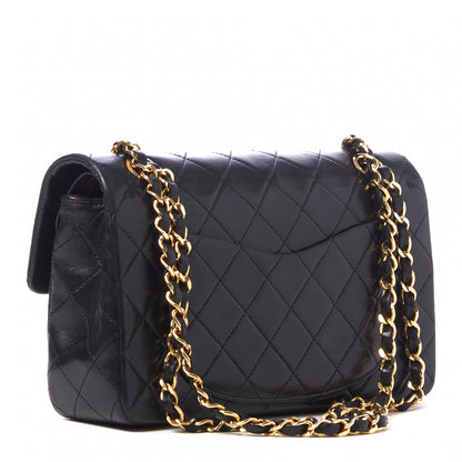 Chanel Lambskin Quilted Small Double Flap Black 2 of 9