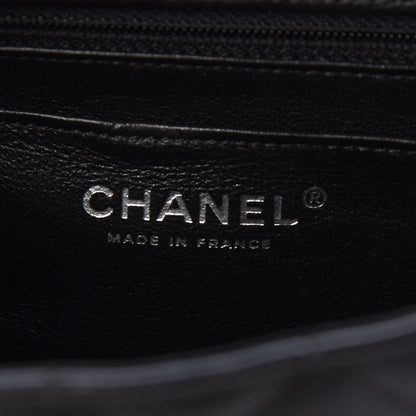 Chanel Crumpled Calfskin Quilted Mini Rectangular Flap So Black 6 of 8