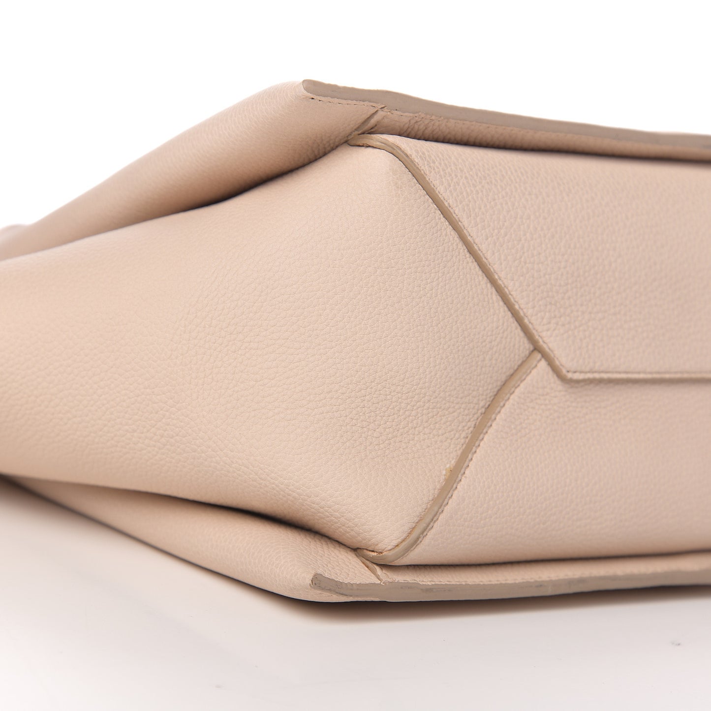 Baby Grained Calfskin Small Tri-Fold Bag Powder