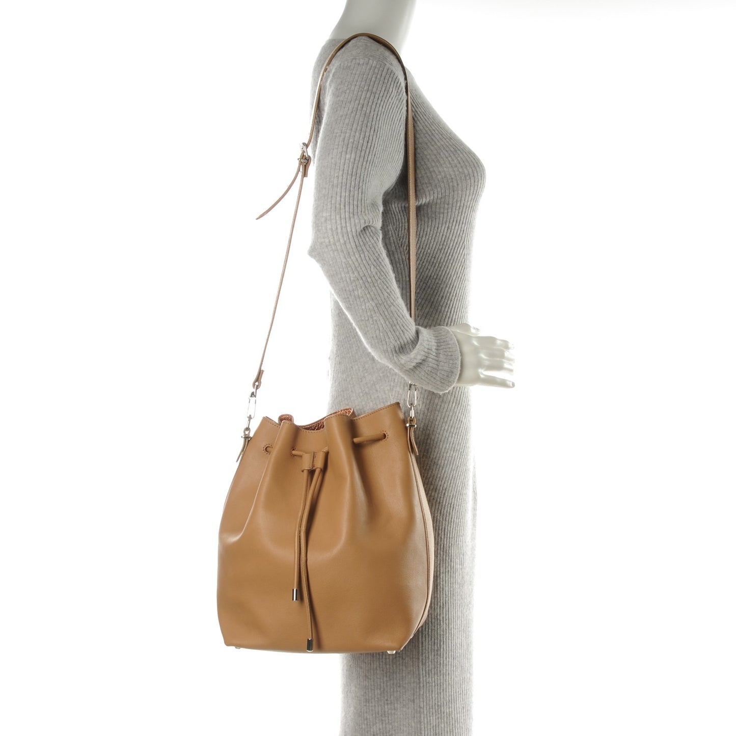 Calfskin Large Bucket Bag Desert Copper