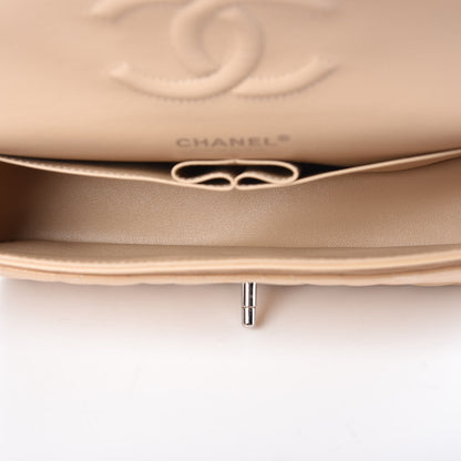 Chanel Caviar Quilted Medium Double Flap Beige Clair 7 of 11