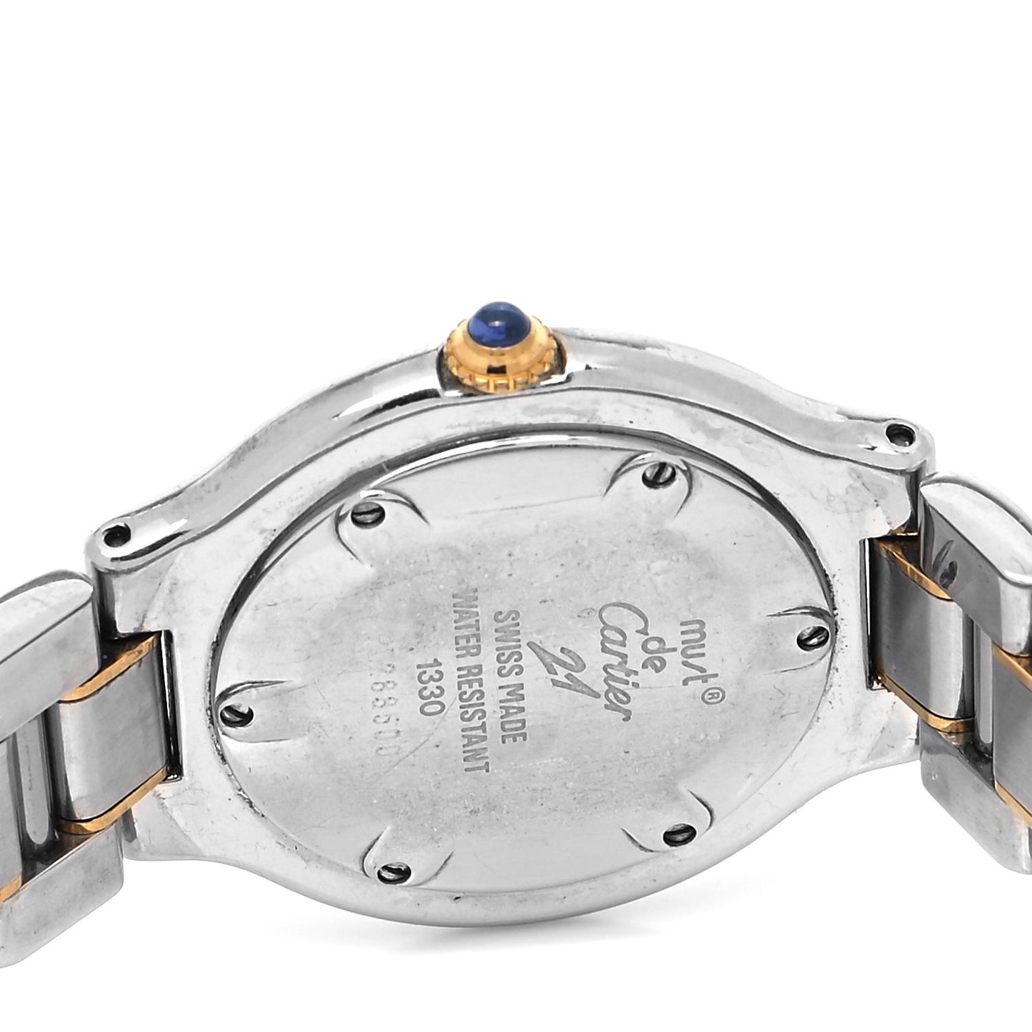 Stainless Steel 18K Yellow Gold 31mm Must De 21 Quartz Watch