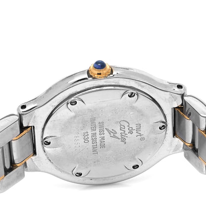 Cartier Stainless Steel 18K Yellow Gold 31mm Must De 21 Quartz Watch 4 of 4
