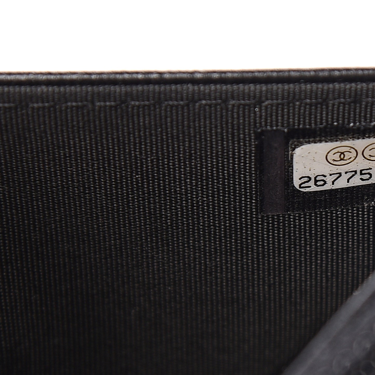 Lambskin Quilted Boy Wallet On Chain WOC Black