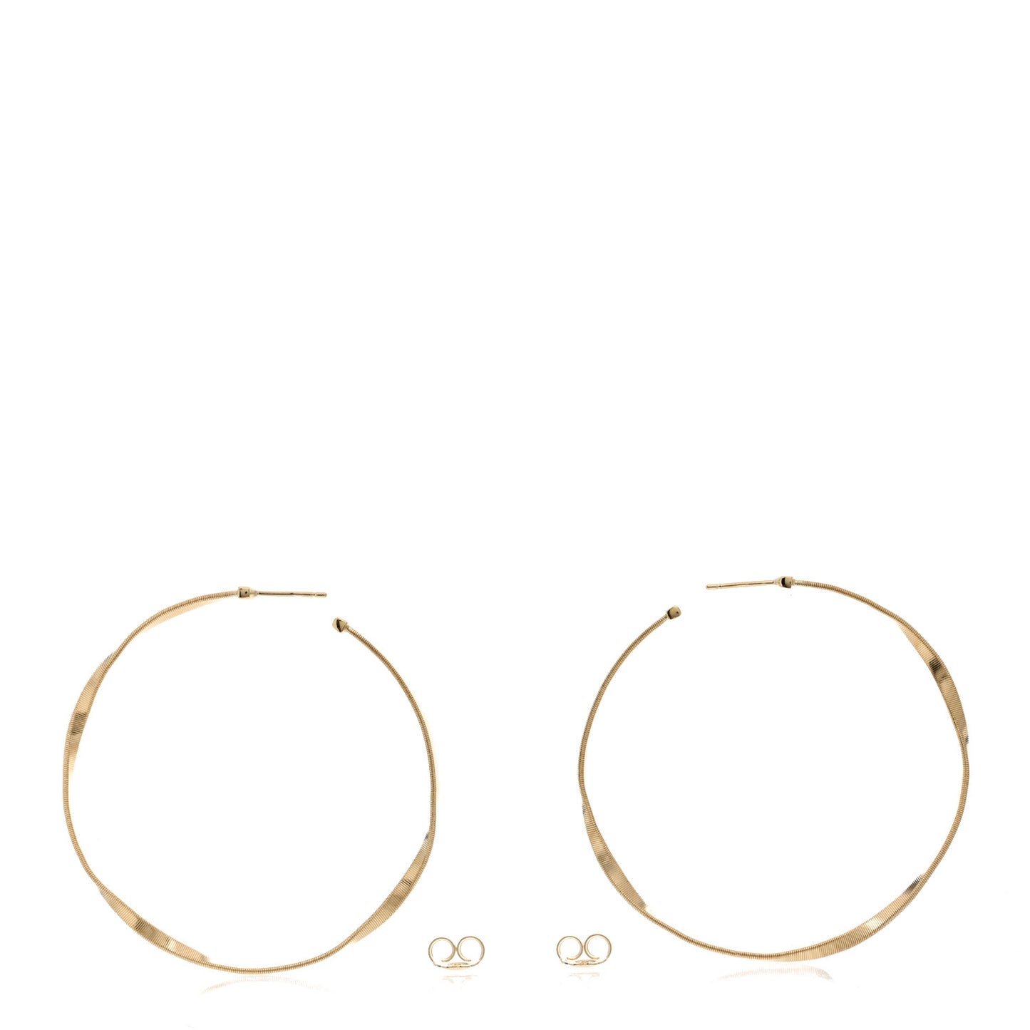 18K Yellow Gold Marrakech Oval Hoop Earrings
