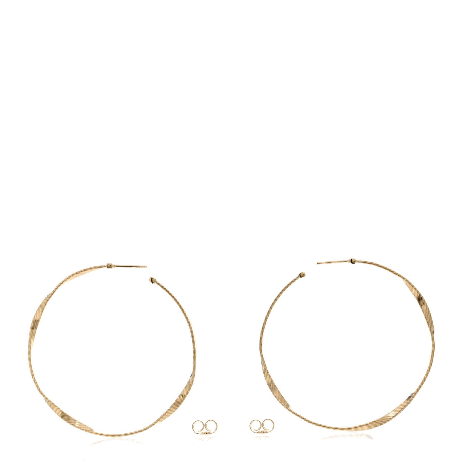 Marco Bicego 18K Yellow Gold Marrakech Oval Hoop Earrings 3 of 5