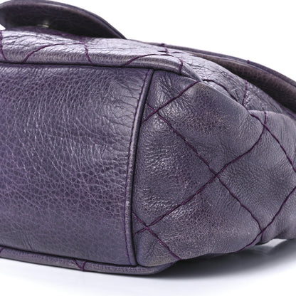Chanel Glazed Calfskin Stitched On The Road Flap Purple 9 of 12