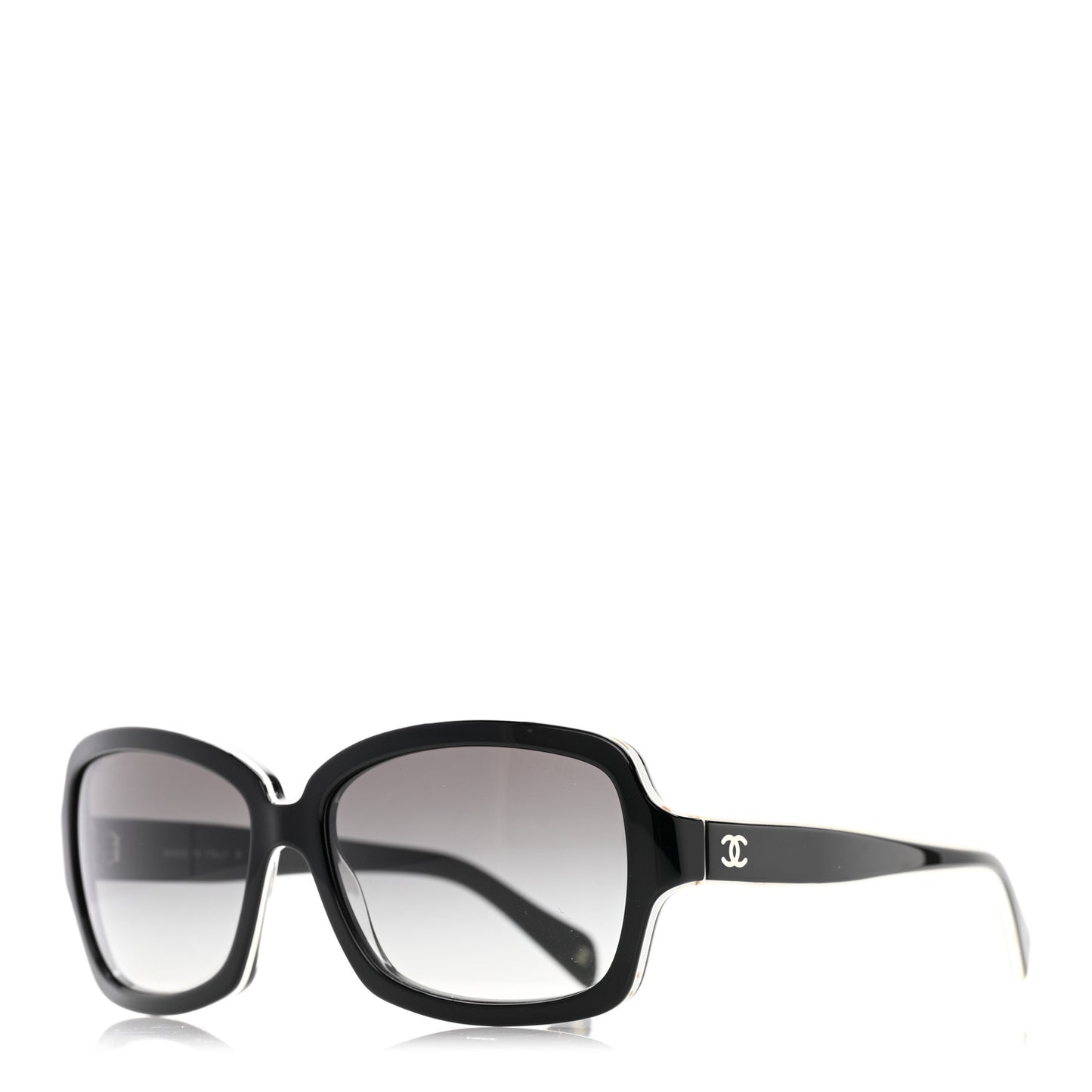 Acetate CC Logo Sunglasses 5143 Black White