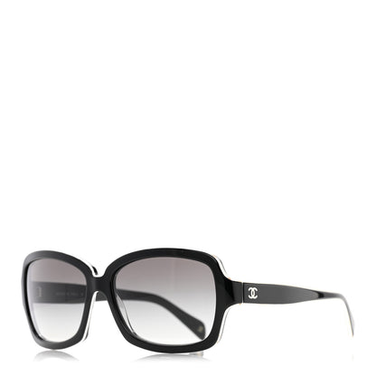 Chanel Acetate CC Logo Sunglasses 5143 Black White 1 of 12
