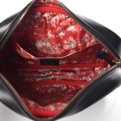 Gucci Calfskin Web Trapuntata Small GG Shoulder Bag Black 7 of 9