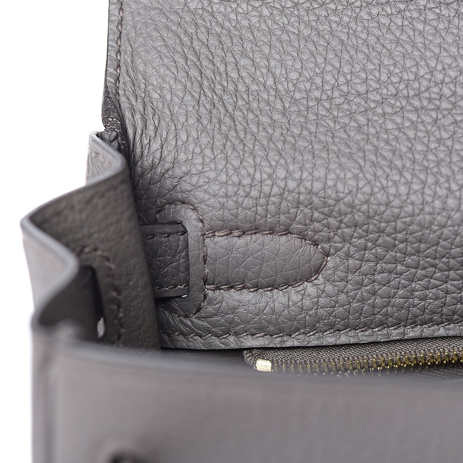 Hermes Togo Kelly Retourne 25 Etain 10 of 38