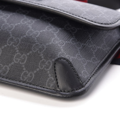 Gucci GG Supreme Monogram Web Slim Belt Bag Black Grey 10 of 10