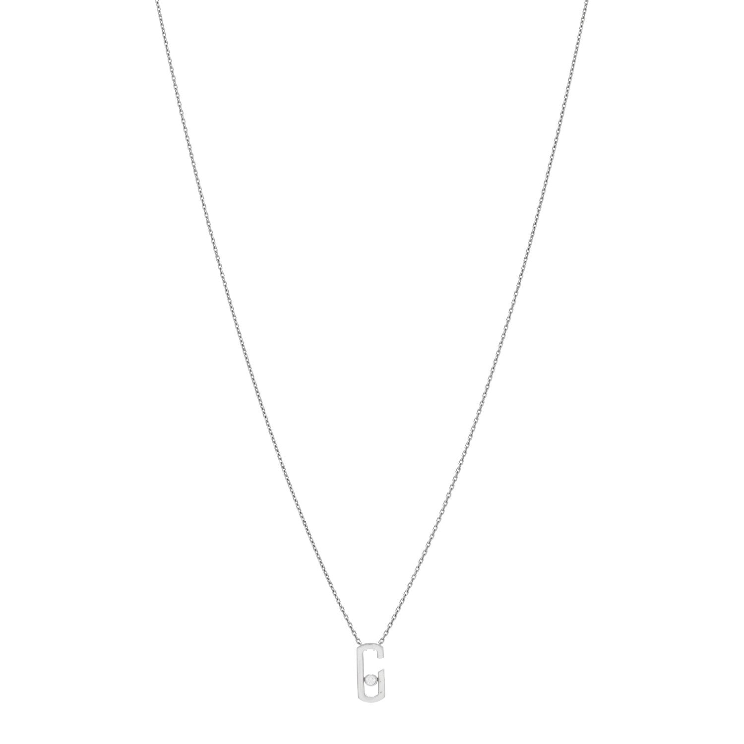 Messika X GIGI HADID 18K White Gold Diamond Move Addiction Necklace 1 of 5