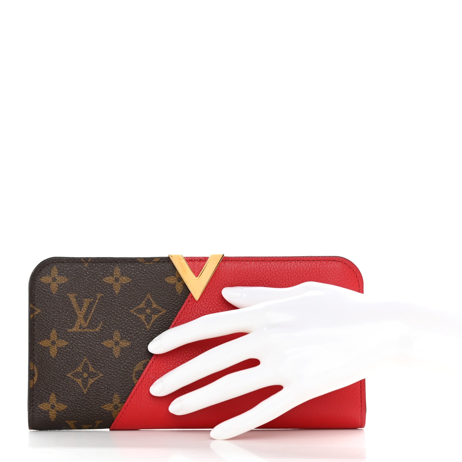 Louis Vuitton Monogram Calfskin Kimono Wallet Cherry 3 of 12