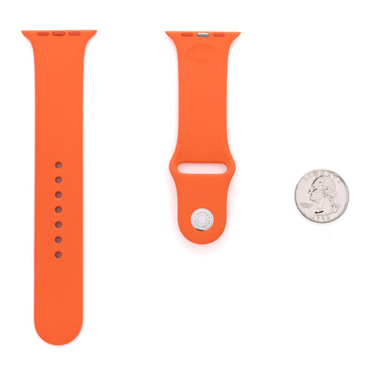 Hermes Silicone 44mm Apple Sports Watch Single Tour Band M L Orange 2 of 3
