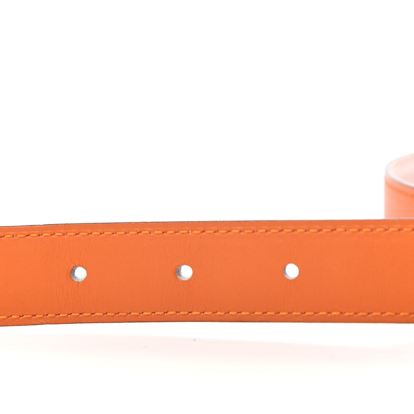 Box Epsom 24mm Mini Constance Belt 85 Orange White