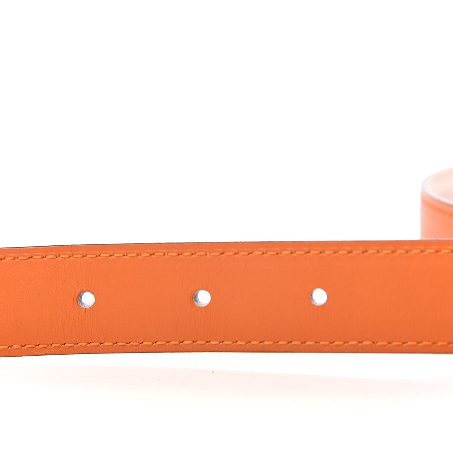 Hermes Box Epsom 24mm Mini Constance Belt 85 Orange White 4 of 5