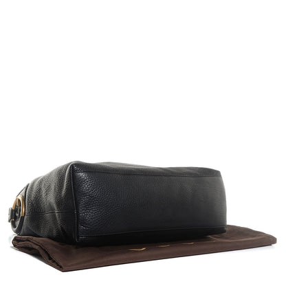 Gucci Leather Medium Twill Hobo Black 4 of 9