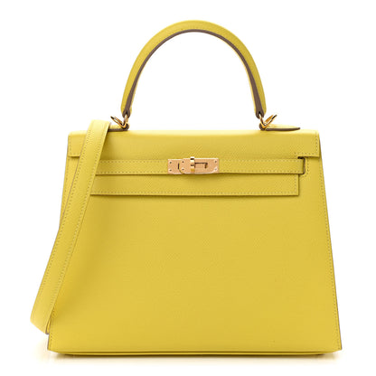 Hermes Epsom Kelly Sellier 25 Lime 1 of 11