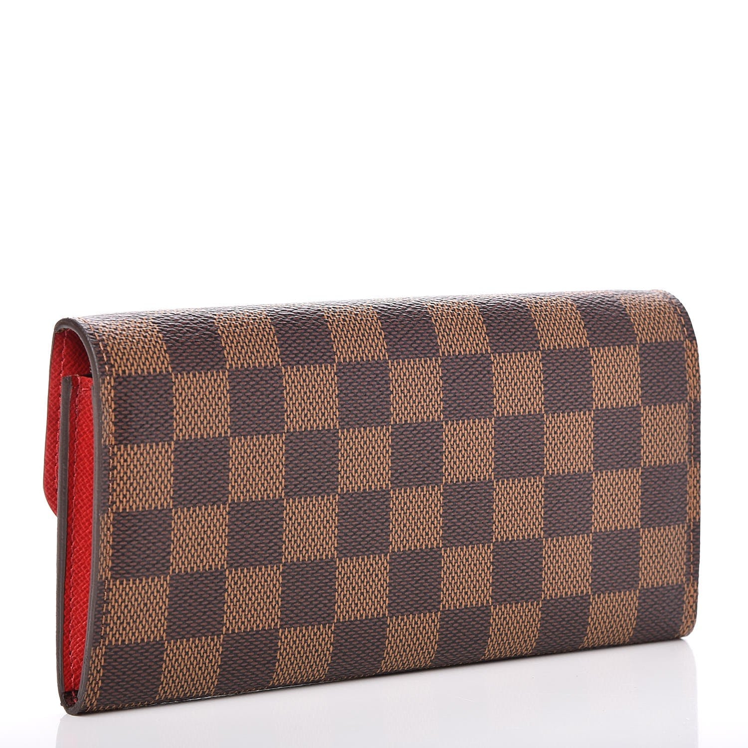 Louis Vuitton Damier Ebene Emilie Wallet Red 3 of 8