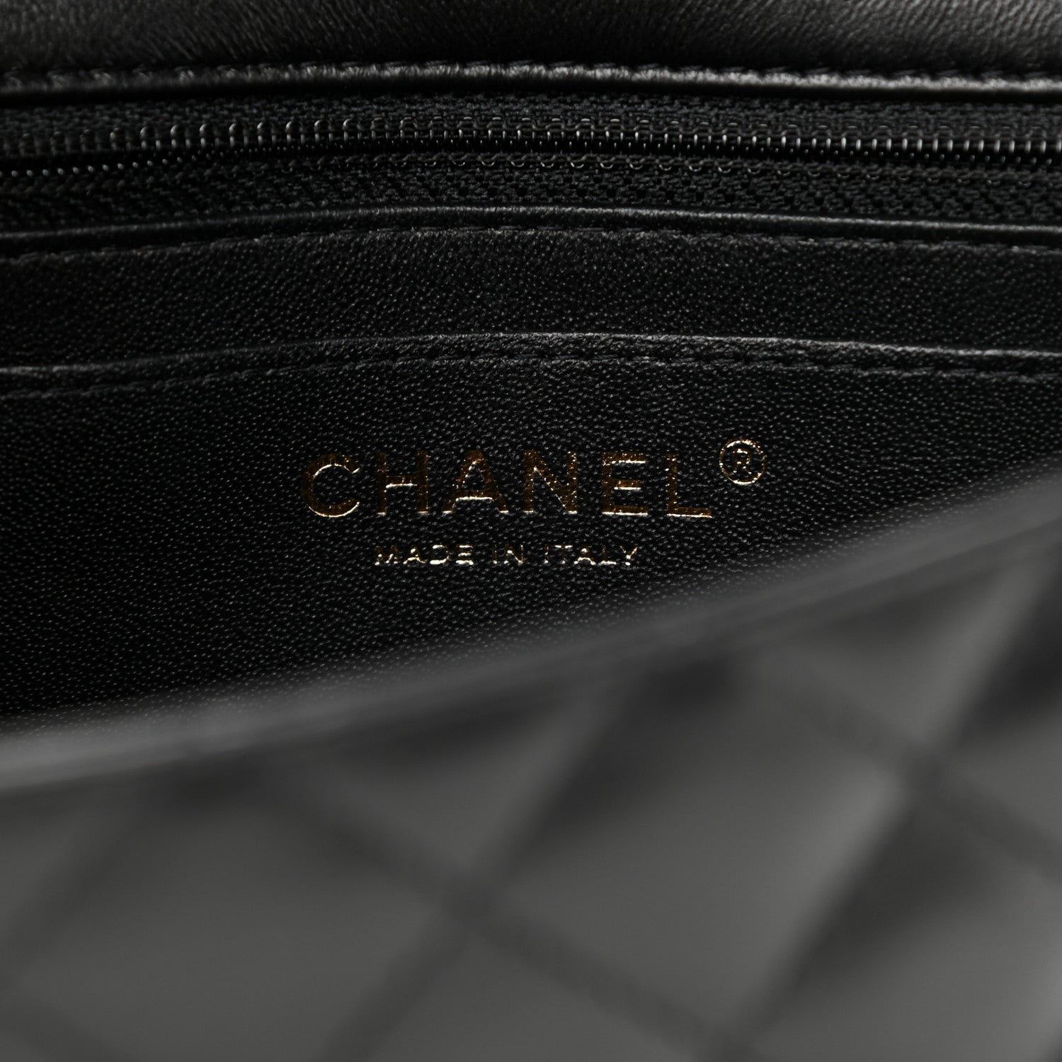 Chanel Lambskin Quilted Mini Rectangular Flap Black 6 of 11