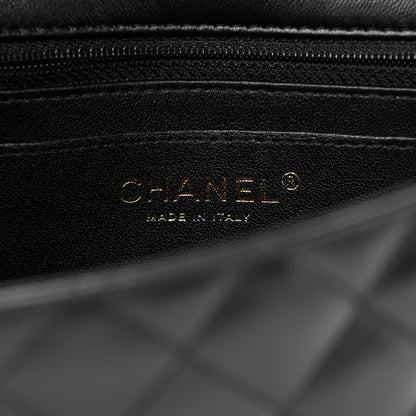 Chanel Lambskin Quilted Mini Rectangular Flap Black 6 of 11