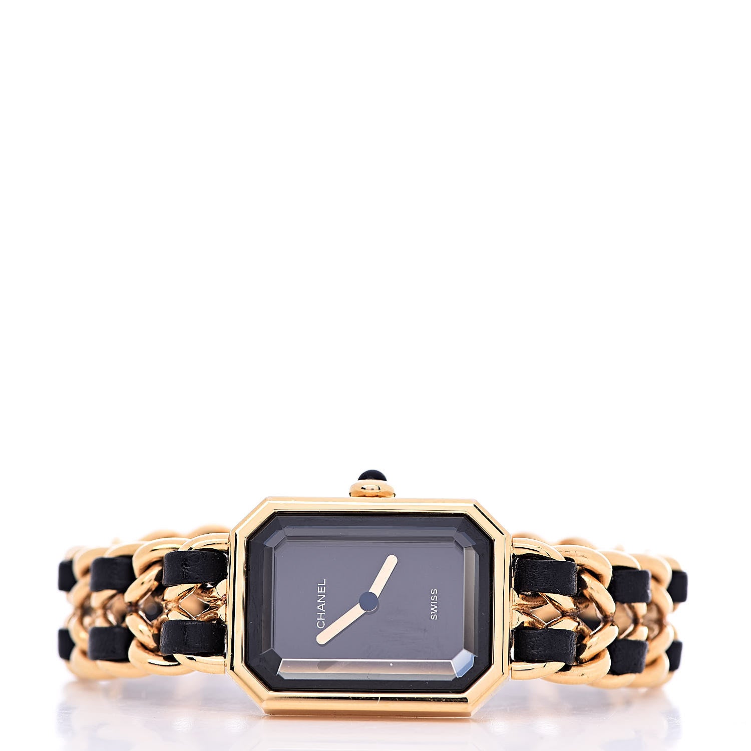 Chanel Stainless Steel Lambskin 20mm Chain Premiere Quartz Watch Gold M 3 of 6