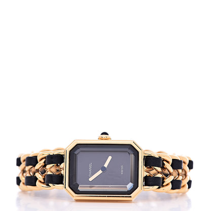 Chanel Stainless Steel Lambskin 20mm Chain Premiere Quartz Watch Gold M 3 of 6