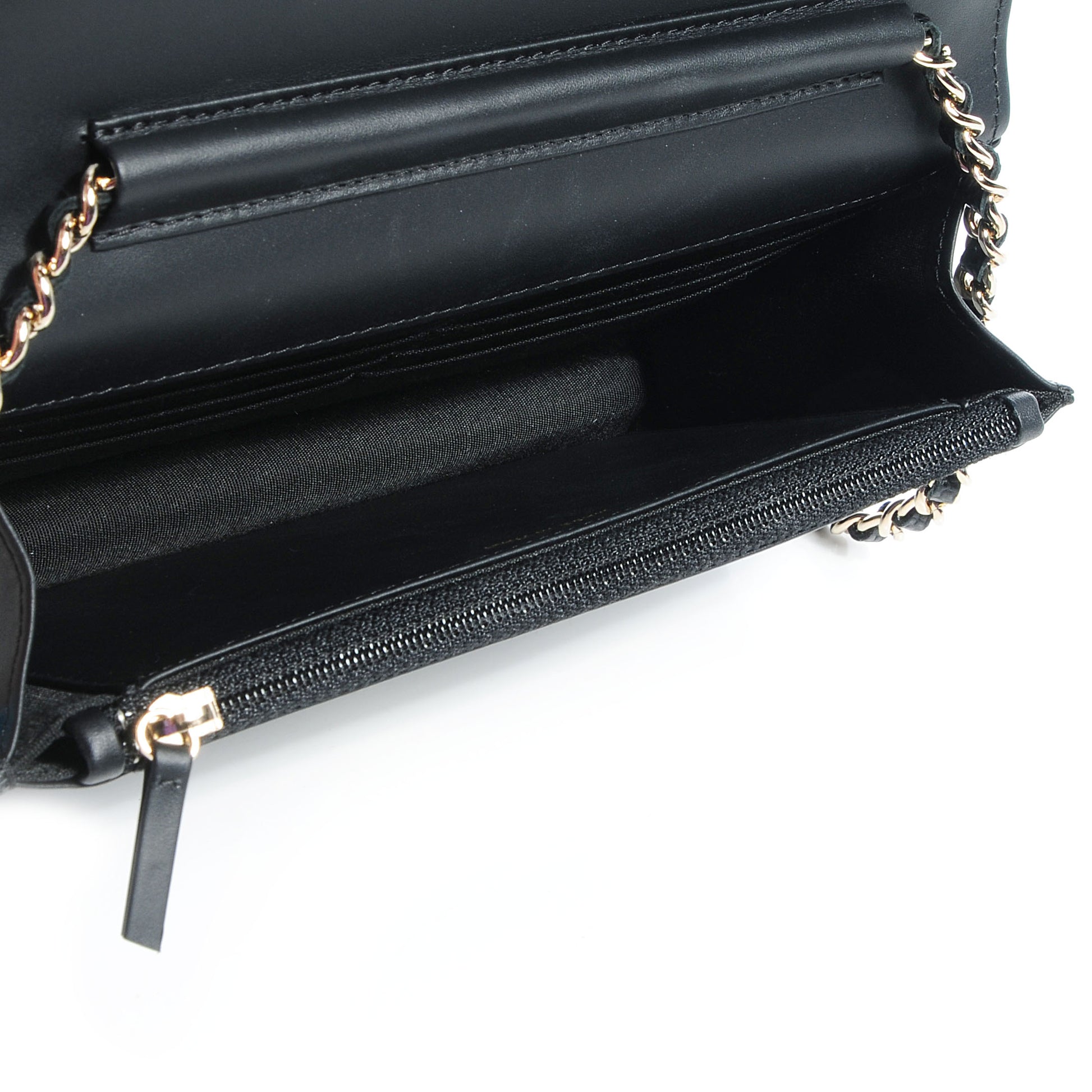 Chanel Caviar Timeless CC Wallet on Chain WOC Black 5 of 8