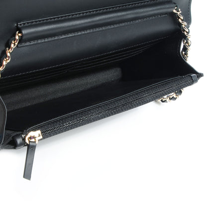 Chanel Caviar Timeless CC Wallet on Chain WOC Black 5 of 8