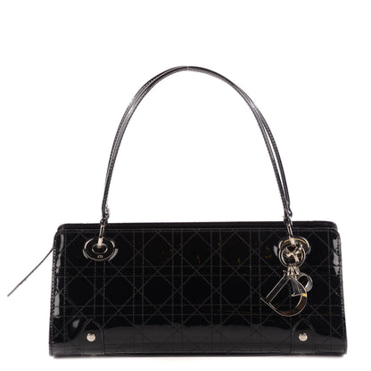 Christian Dior Patent Cannage Stitched East West Lady Dior Black 1 of 9