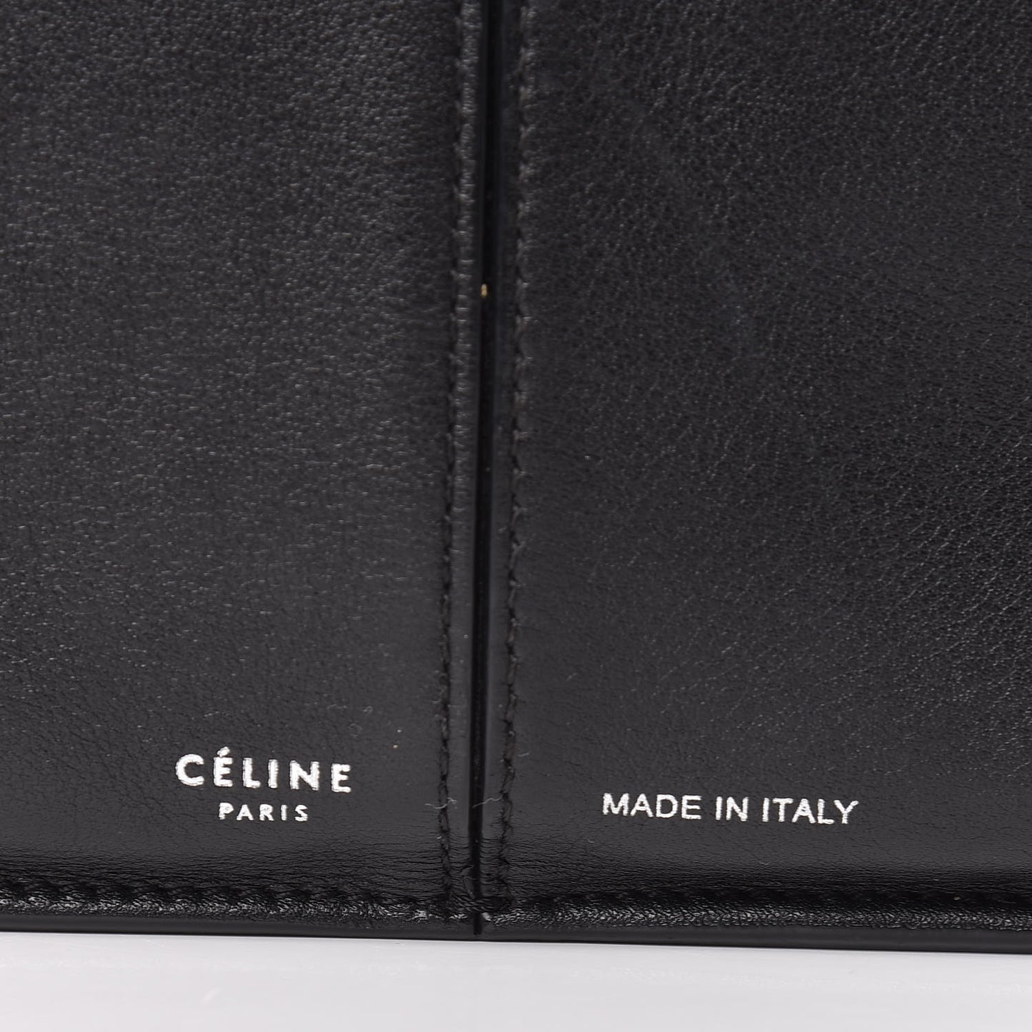 Supple Natural Calfskin Tri-Fold Clutch Black