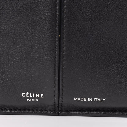 Celine Supple Natural Calfskin Tri-Fold Clutch Black 9 of 11