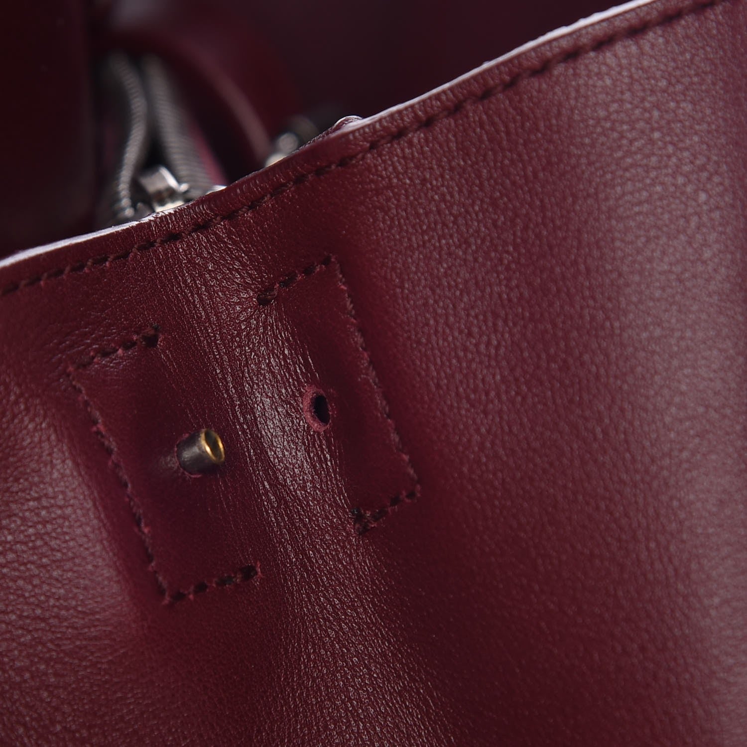 Saint Laurent Calfskin Medium Amber Tote Rouge Legion 14 of 15