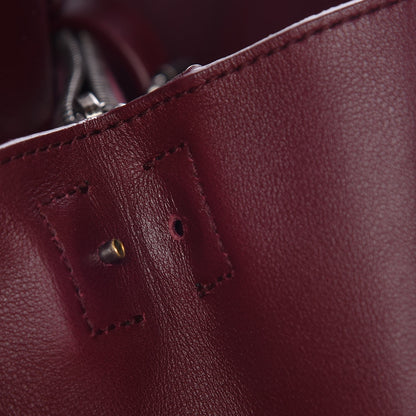 Saint Laurent Calfskin Medium Amber Tote Rouge Legion 14 of 15