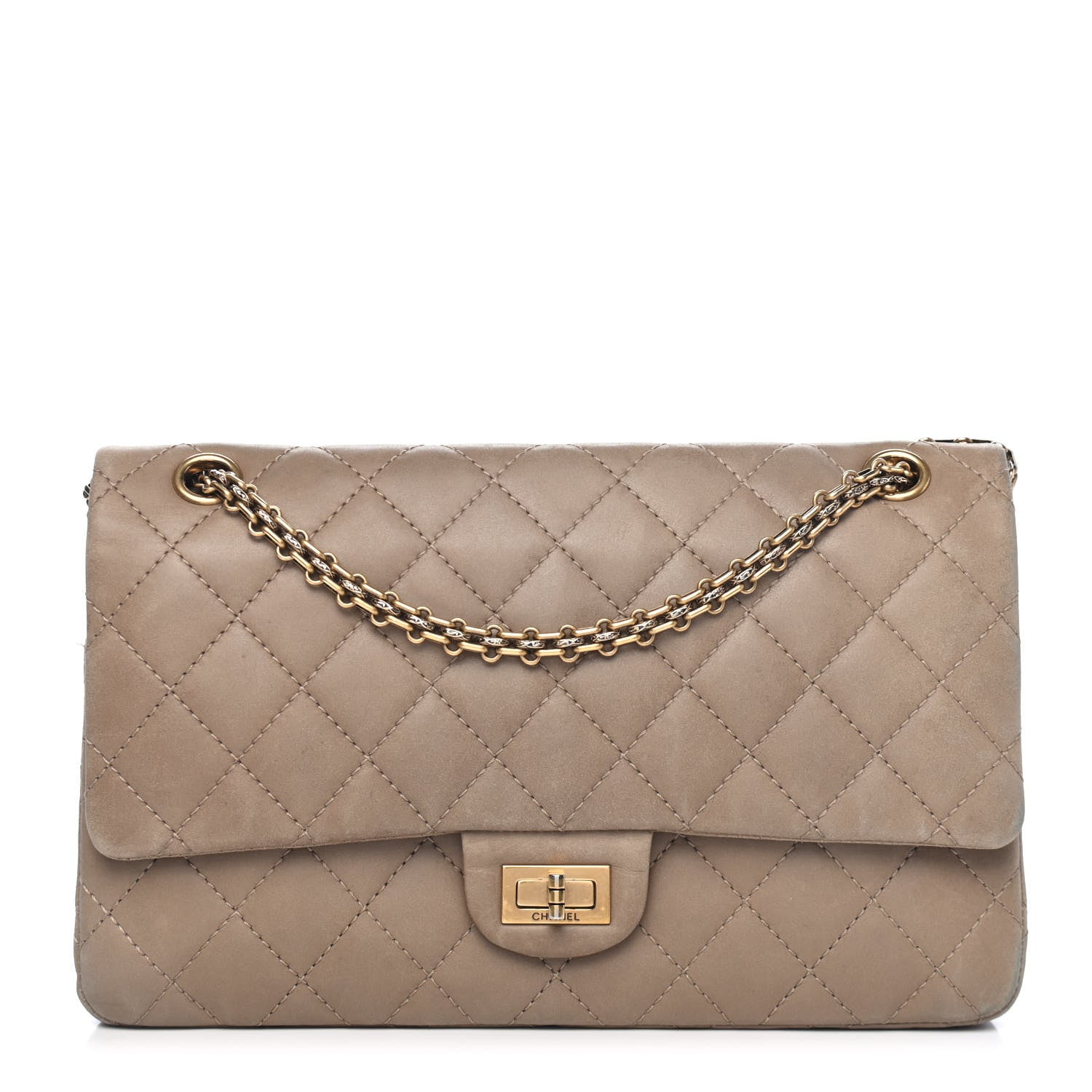 Chanel Iridescent Calfskin Quilted 2.55 Reissue 226 Flap Beige 1 of 4