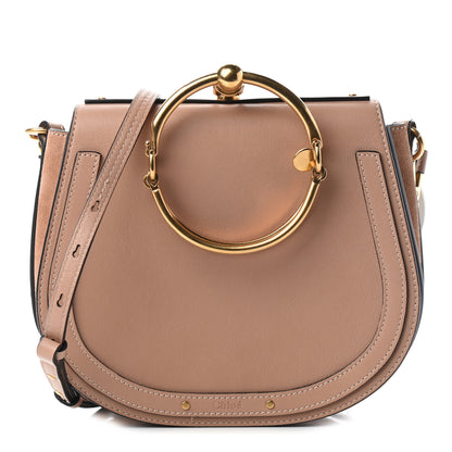 Chloe Calfskin Suede Medium Nile Bracelet Bag Biscotti Beige 1 of 8