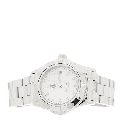 Tag Heuer Stainless Steel Diamond Mother of Pearl 27mm Aquaracer Lady Quartz Watch WAF1415 2 of 4