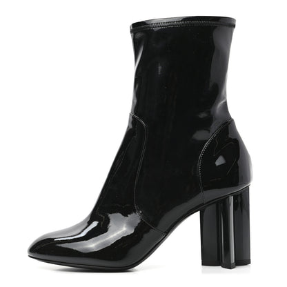 Louis Vuitton Patent Silhouette Ankle Boots 39 Black 1 of 7