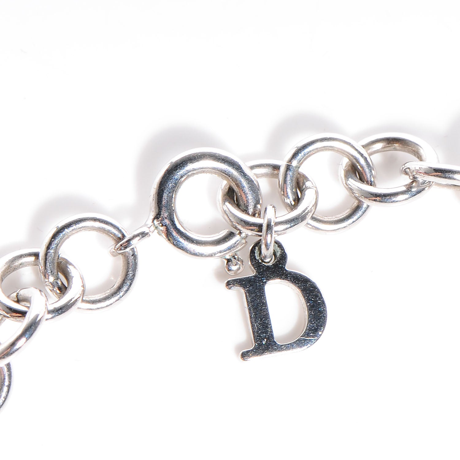 Christian Dior Crystal Heart and Key Necklace 4 of 5
