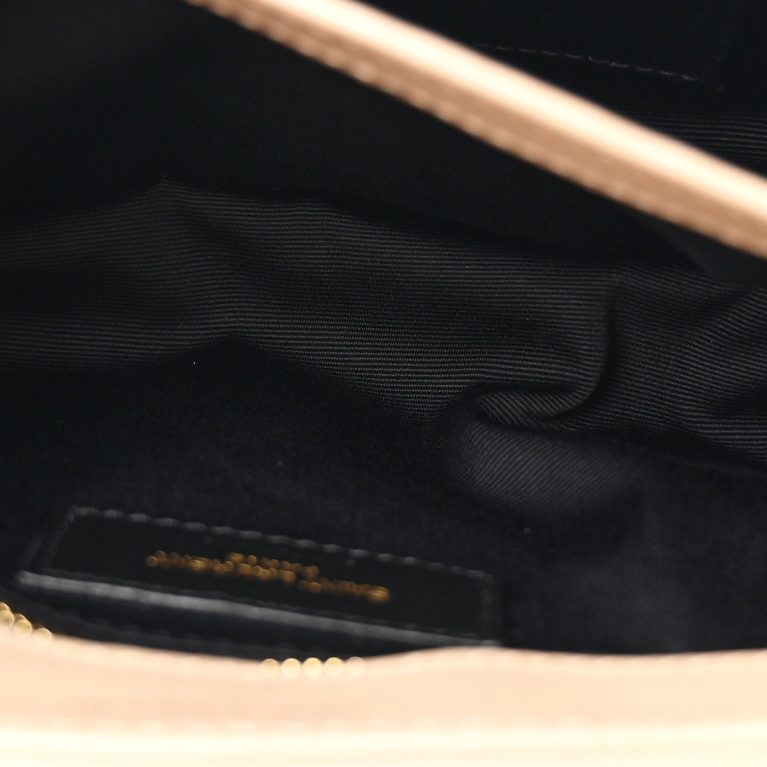 Saint Laurent Calfskin Y Quilted Monogram Toy Loulou Crossbody Bag Dark Beige 6 of 12