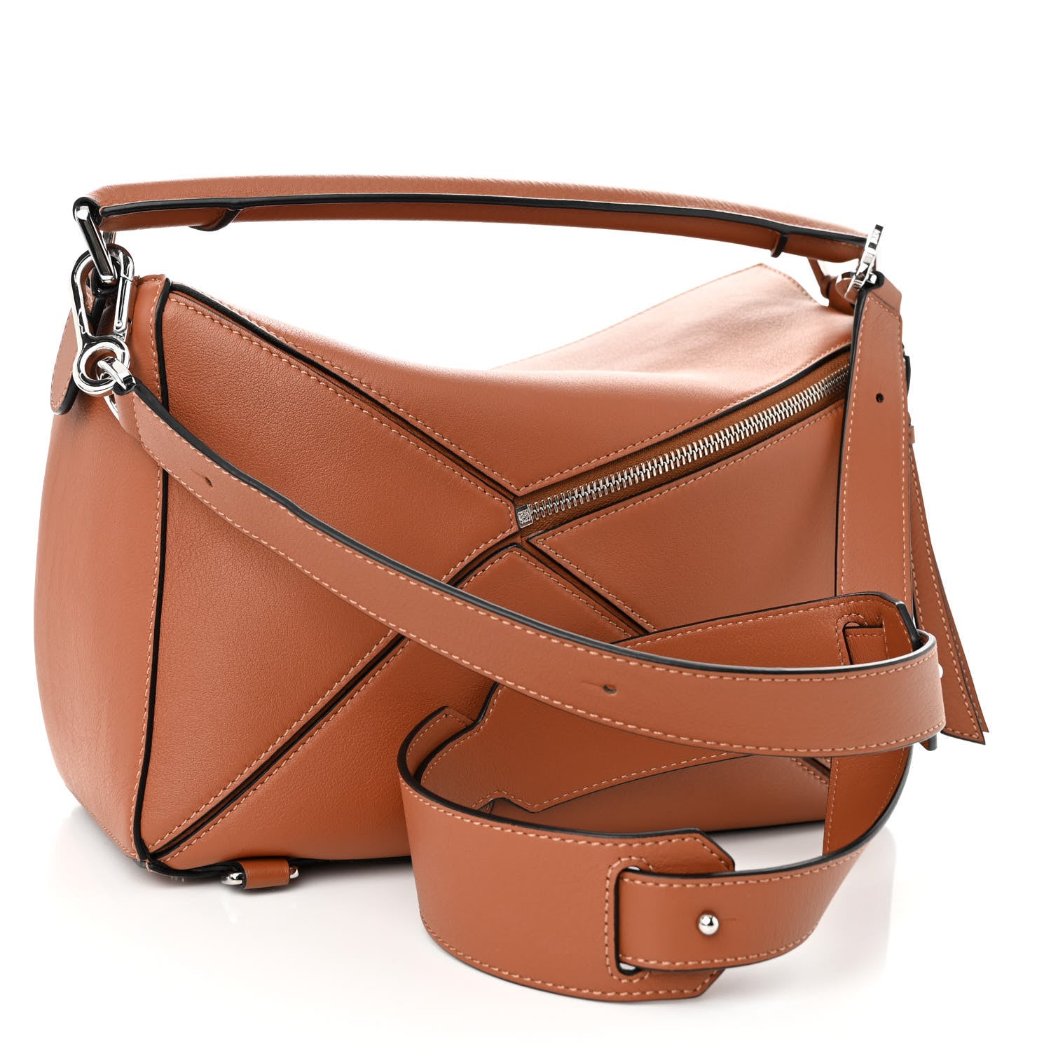 Loewe Calfskin Medium Puzzle Bag Tan 3 of 9